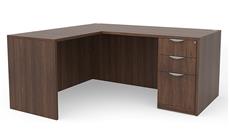 L Shaped Desks PBD Furniture 60in x 60in Single Pedestal L-Shaped Desk