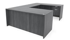 U Shaped Desks Office Source Furniture 72in x 101in Single Hanging Pedestal U Desk