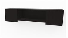 Hutches PBD Furniture 72in Wall Mount Storage Hutch w/ 2 Laminate Doors