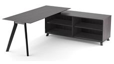 L Shaped Desks Office Source Furniture 82in x 63in L Shaped Desk with Open Storage