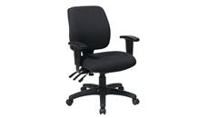 Ergonomic Task Chairs WFB Designs Mid Back Ergonomic Dual-Function w/ Arms Fabric Seat and Back Office Chair
