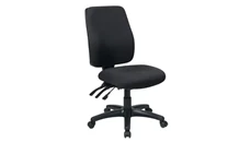 Ergonomic Task Chairs WFB Designs High Back Ergonomic Dual-Function Armless Fabric Seat and Back Office Chair