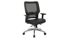 Ergonomic Task Chairs WFB Designs Mesh Back, Leather Seat, Manager Chair