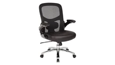 Ergonomic Task Chairs WFB Designs Big & Tall Mesh Back, Leather Seat Executive Chair