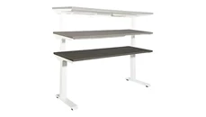Standing Desks - Electronically Adjustable WFB Designs 72in x 24in Height Adjustable Desk with 3 Stage Motor