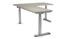 Standing Desks - Electronically Adjustable WFB Designs 60in x 77in Height Adjustable L-Desk with 3 Stage Motor