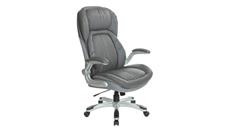 Executive Desk Chairs WFB Designs Leather Executive Chair with Silver Base