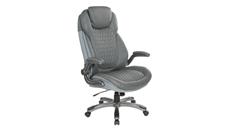 Executive Desk Chairs WFB Designs Leather Executive Chair with Titanium Base