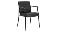 Lobby & Guest Chairs - Metal Office Star Low Back Faux Leather Guest Chair