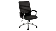 Conference Room Chairs WFB Designs Mid Back Faux Leather Chair