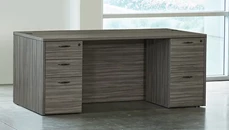 Stand-Alone Double Pedestal Desks Office Star 72in x 36in Double Pedestal Desk