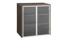Low Storage Cabinets WFB Designs 36in W Glass Door Storage Cabinet