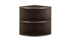 Low Bookcases WFB Designs 24in x 24in Quarter Round Bookcase - 29in H