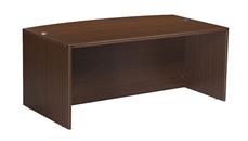 Stand-Alone Desk Shells WFB Designs 72in x 41in Bow Front Desk Shell