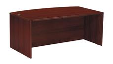 Stand-Alone Desk Shells WFB Designs 72in x 41in Bow Front Desk Shell