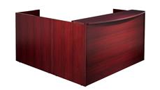 Reception Desks - L Shaped WFB Designs 72in x 78in Double Hanging Pedestal Reception L-Desk