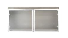 Desk Hutches WFB Designs 36in W Wall Mount Hutch with Glass Doors