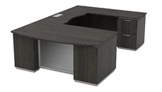 U Shaped Double Pedestal Desks Office Star Bow Front U-Desk