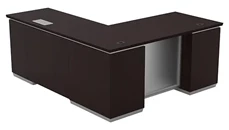 L Shaped Double Pedestal Desks Office Star 66in x 78in L-Desk