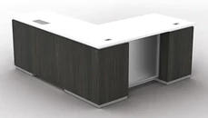 L Shaped Double Pedestal Desks Office Star 66in x 78in L-Desk