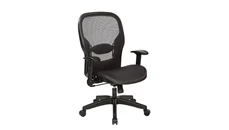 Ergonomic Task Chairs WFB Designs Professional Deluxe Mesh Seat and Back with Adjustable Flip Arms - Nylon Plastic Base