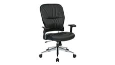 Ergonomic Task Chairs WFB Designs Bonded Leather Mid Back Chair with Polished Aluminum Base