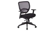 Ergonomic Task Chairs WFB Designs Light Mesh Back and Black Fabric Mesh Seat Office Chair with Seat Slider
