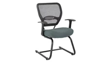 Lobby & Guest Chairs - Metal WFB Designs Light Mesh Back and Colorful Fabric Seat Guest Chair