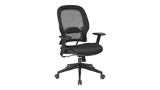 Ergonomic Task Chairs WFB Designs Light Mesh Back and Black Fabric Mesh Seat Office Chair with Adjustable Lumbar