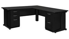 L Shaped Desks Regency Furniture 66in x 78in L-Shaped Desk with Double Pedestals