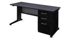 Computer Desks Regency Furniture 60in x 24in Teachers Desk with Single Pedestal