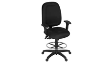 Task & Desk Chairs Regency Furniture High-Back Multifunctional Computer Task Chair with Adjustable Arms and Drafting Kit