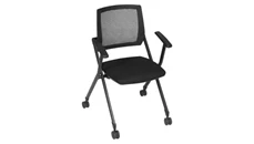 Nesting Chairs Regency Furniture Flexible High Back with Padded Fabric Seat Nesting Chair (12 pack)