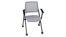 Nesting Chairs Regency Furniture Flexible High Back with Padded Fabric Seat Nesting Chair (8 pack)