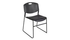 Stackable Meeting Chairs Regency Furniture Ultra Compact Metal Frame Armless Stackable Chair (8 Pack)
