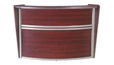 Reception Stand-Alone Desk Regency Furniture Single-Unit Reception Curved Desk Workstation 72in W x 32in D