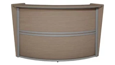 Reception Stand-Alone Desk Regency Furniture Single-Unit Reception Curved Desk Workstation 72in W x 32in D