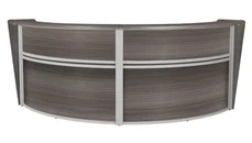 Reception Desks - U Shaped Regency Furniture Double-Unit Reception Curved Desk Workstation