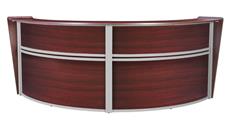 Reception Desks - U Shaped Regency Furniture Double-Unit Reception Curved Desk Workstation
