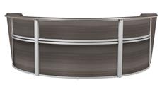 Reception Desks - U Shaped Regency Furniture Triple-Unit Reception Curved Desk Workstation