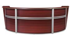 Reception Desks - U Shaped Regency Furniture Triple-Unit Reception Curved Desk Workstation
