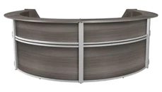 Reception Desks - U Shaped Regency Furniture Four-Unit Reception Curved Desk Workstation