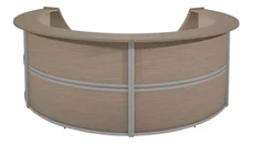 Reception Desks - U Shaped Regency Furniture Four-Unit Reception Curved Desk Workstation
