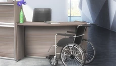 Reception Stand-Alone Desk Regency Furniture ADA Compliant Reception Station