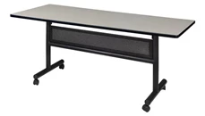 Training Tables Regency Furniture 60in W x 30in D Flip-Top Training Nesting Table with Modesty Panel