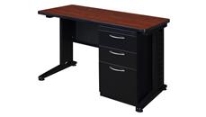 Stand-Alone Single Pedestal Desks Regency Furniture 48in x 24in Teachers Desk with Single Pedestal
