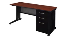 Steel & Metal Desks Regency Furniture 72in x 30in Teachers Desk with Single Pedestal