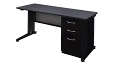 Steel & Metal Desks Regency Furniture 72in x 30in Teachers Desk with Single Pedestal