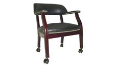 Lobby & Guest Chairs - Wood Regency Furniture Ivy League Captains Chair with Casters