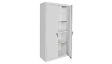 Tall Storage Cabinets Steel Cabinets USA 36in W x 18in D x 72in H Stationary Storage Cabinet